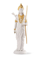 Lakshman Sculpture, Golden Luster